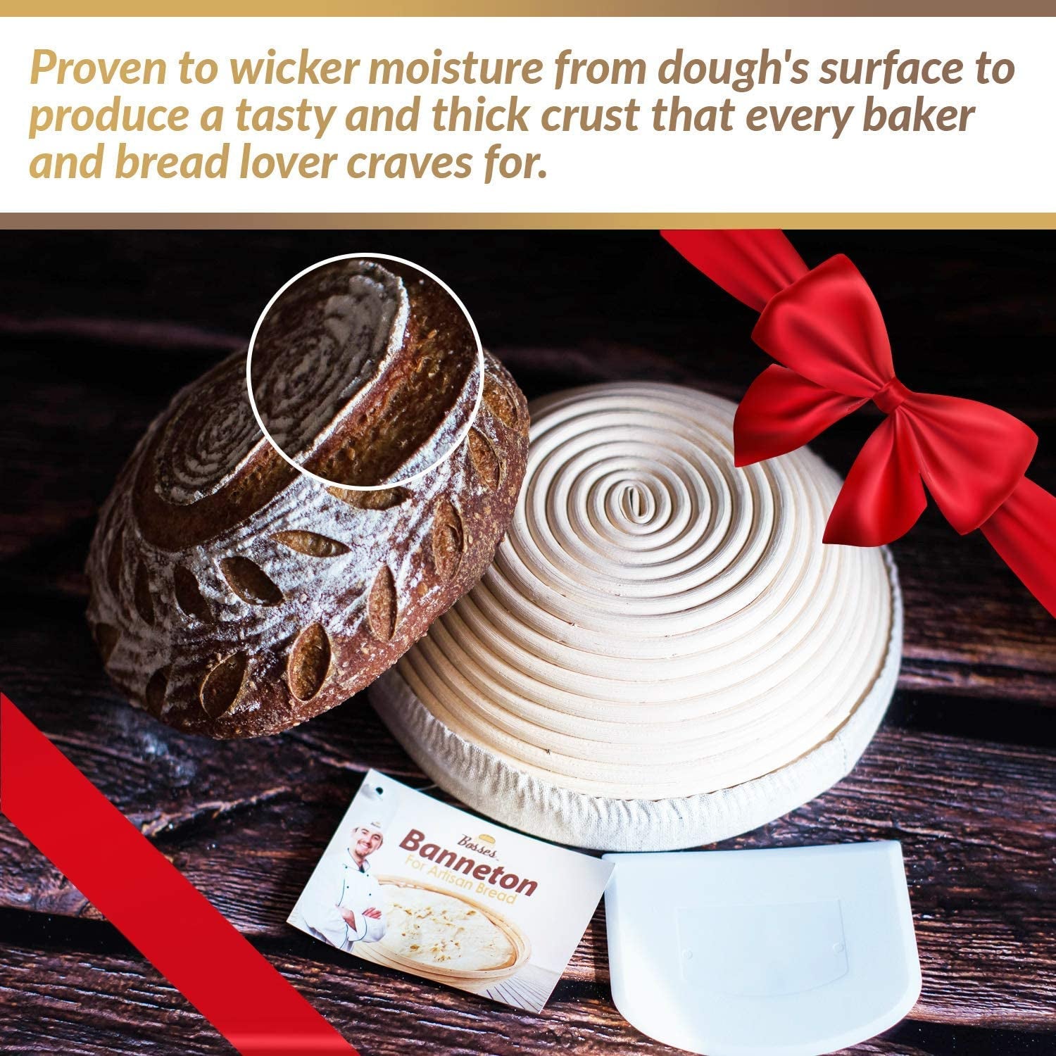 9 Inch Bread Banneton Proofing Basket