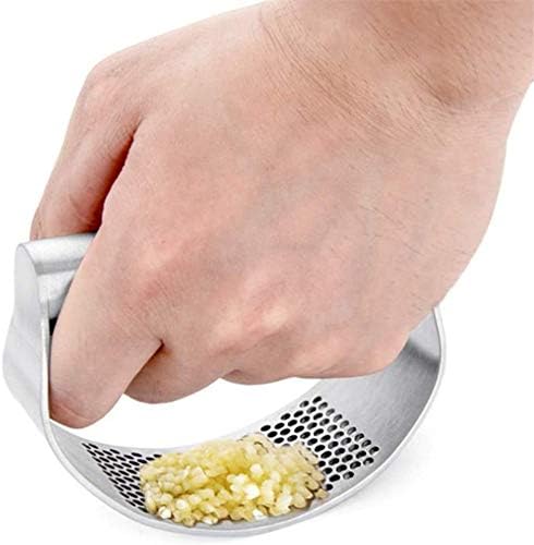 Garlic Press Rocker, Stainless Steel Garlic Mincer