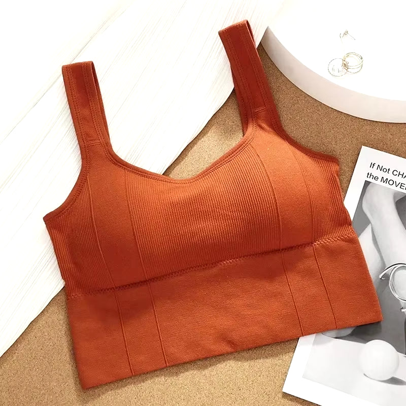 Breathable Sports Bra Anti-Sweat Fitness Top Women Seamless Yoga Bra Shockproof Crop Top Push up Sport Bra Gym Workout Top