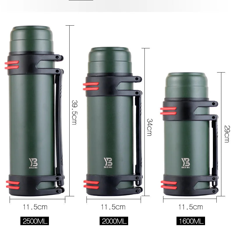 1.6L/2L/2.5L Thermos Flask Stainless Steel Large Capacity