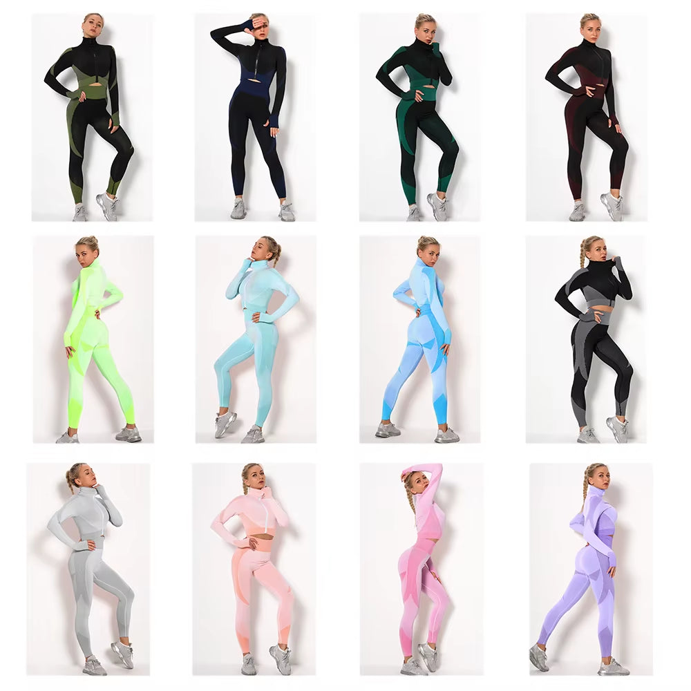 Seamless Fitness Suit Set for Women