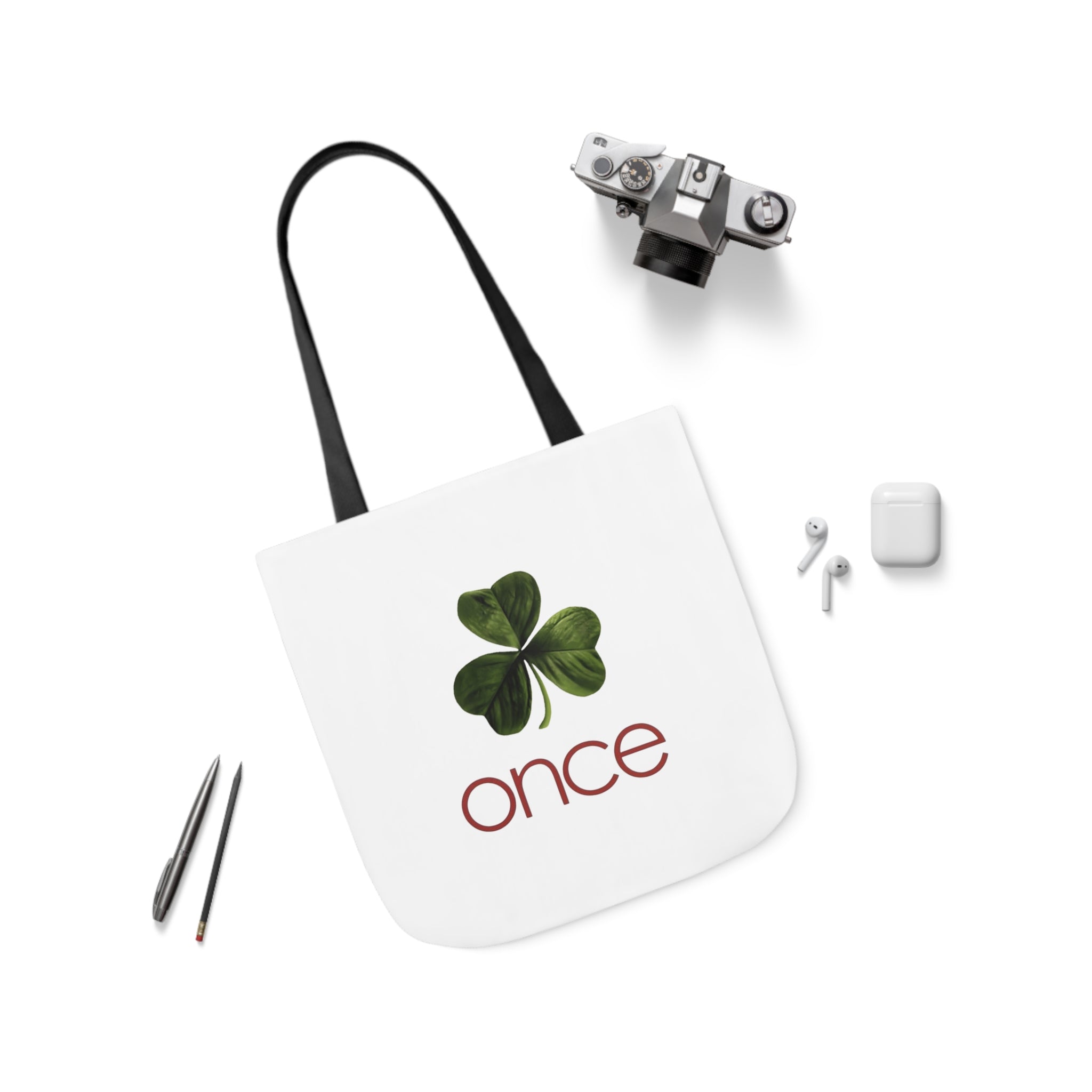 Once Canvas Tote Bag, 5-Color Straps