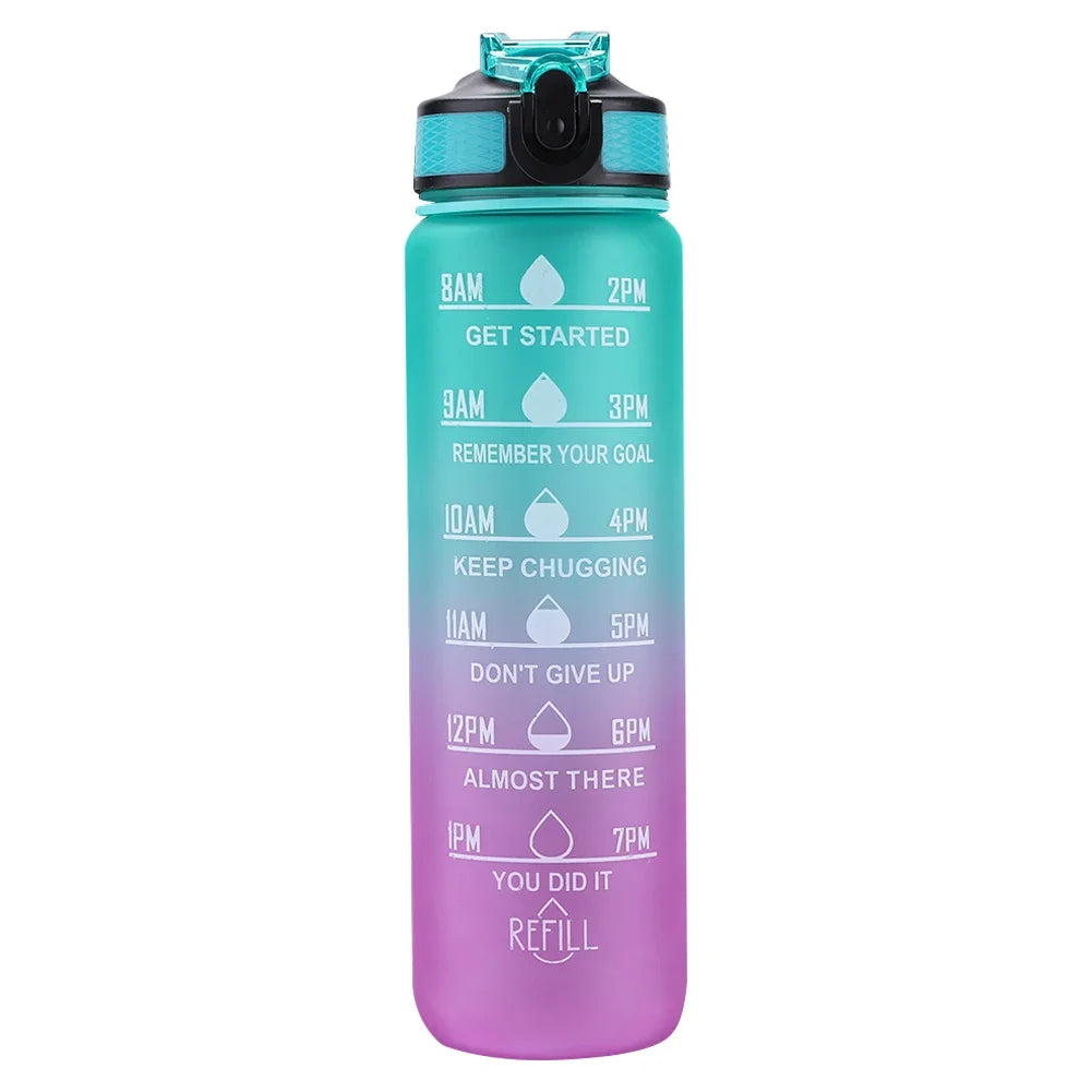 1 Liter Water Bottle Leakproof Bottles Drinking Outdoor Travel Gym Fitness