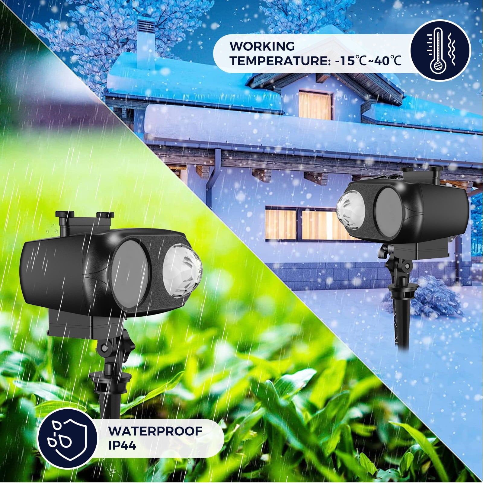 15W Brighter Decorations Projector Lights