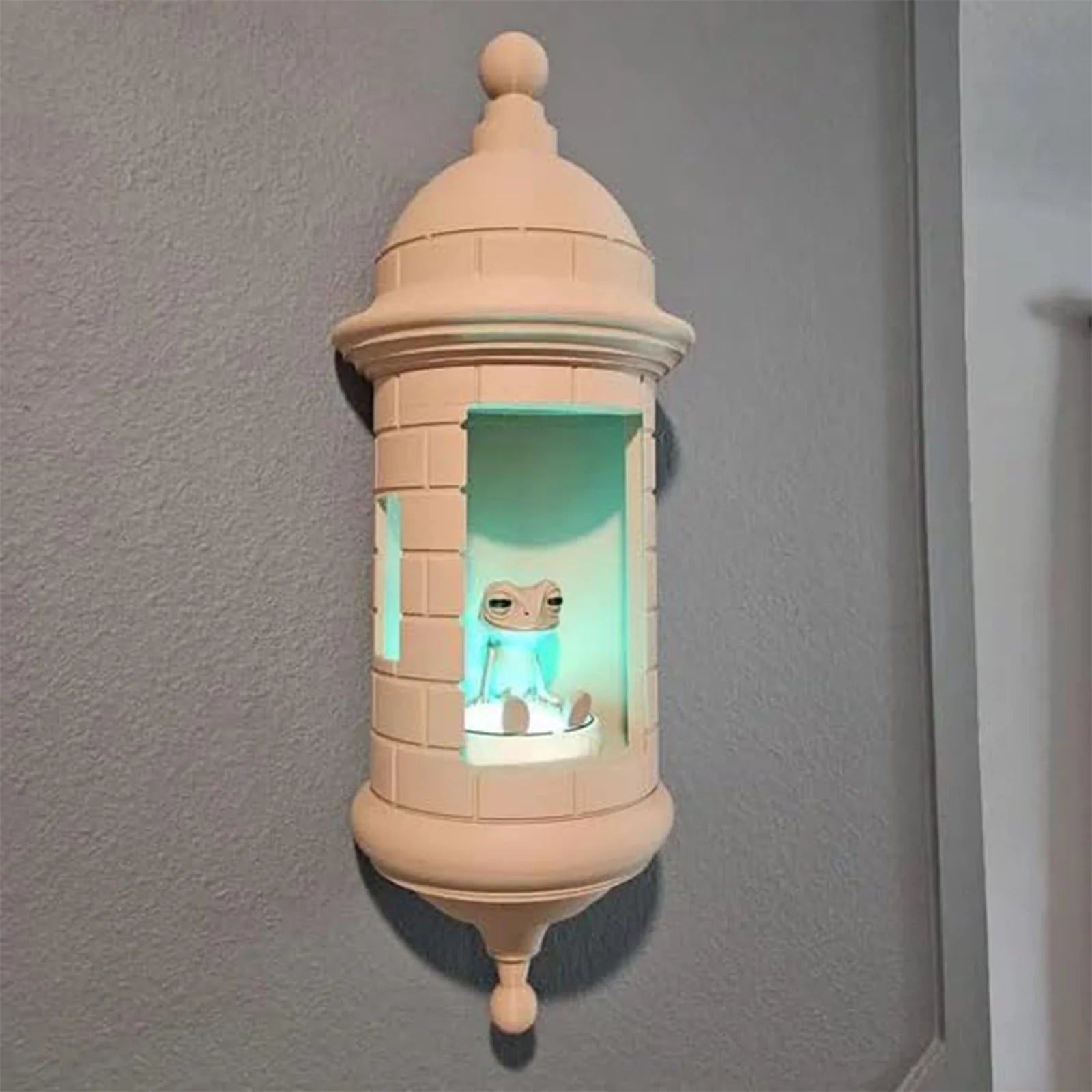 Puerto Rican Garita Wall Coqui Lamp, Puerto Rican Frog Lamp