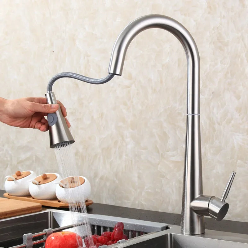 Stainless Steel Sensor Kitchen Faucets, Smart Touch
