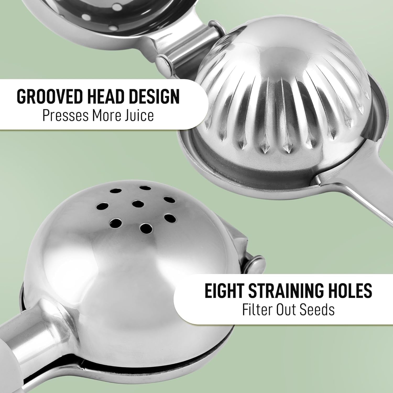 Lemon Squeezer Stainless Steel with Premium Quality Heavy Duty Solid Metal Squeezer Bowl