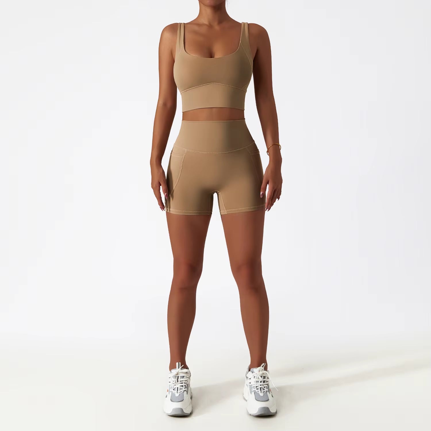 White Yoga Sets Women Sport Femme Rib Activewear Set Girls Seamless Fitness Suit Workout Clothes Athletic Wear Seamless Gym Set