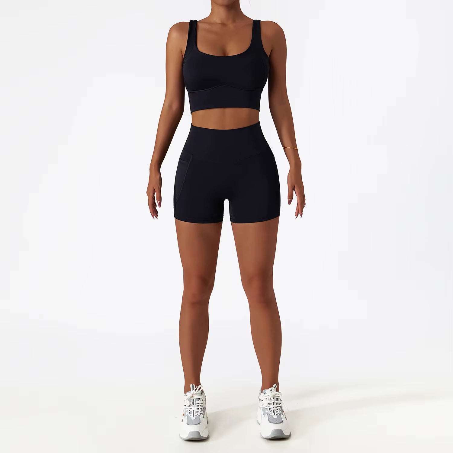 White Yoga Sets Women Sport Femme Rib Activewear Set Girls Seamless Fitness Suit Workout Clothes Athletic Wear Seamless Gym Set