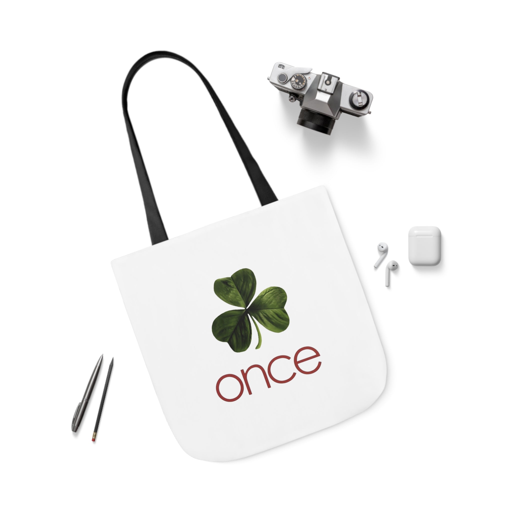 Once Canvas Tote Bag, 5-Color Straps