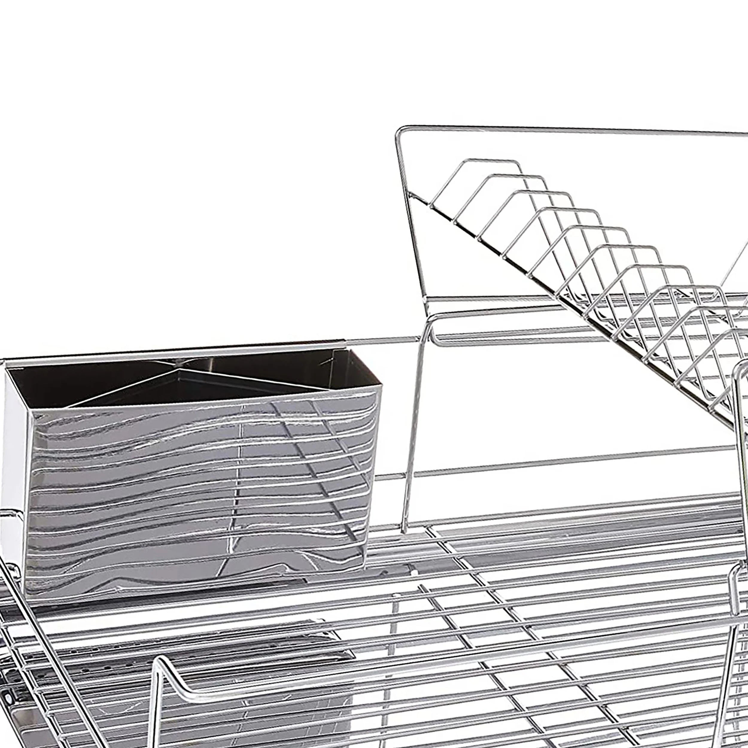 15.5-Inch Stainless Iron Shelf Dish Rack
