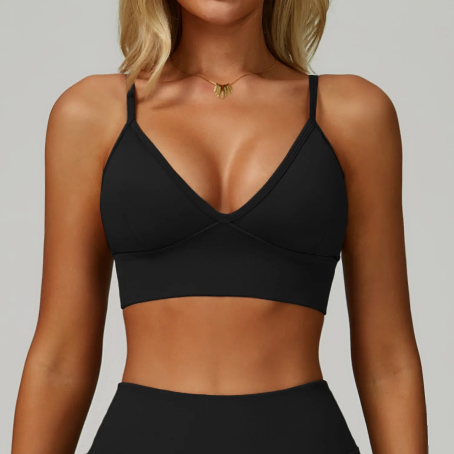 Breathable Sports Bra Shockproof Fitness Top Women Yoga Bra Crop Top Push up Adjustable Shoulder Strap Sport Bra Gym Workout Top