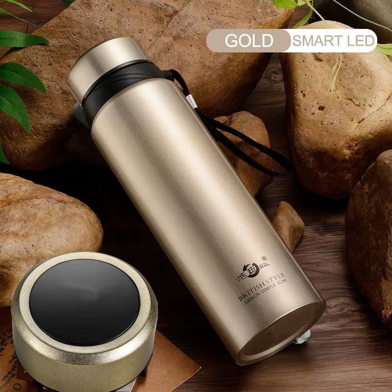 1800ML Large Capacity Thermos Bottle Stainless Steel Smart Temperature Display