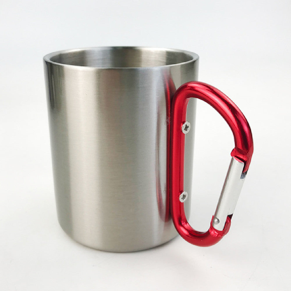 Stainless Steel Carabiner Mug: Clip and Sip On the Go!