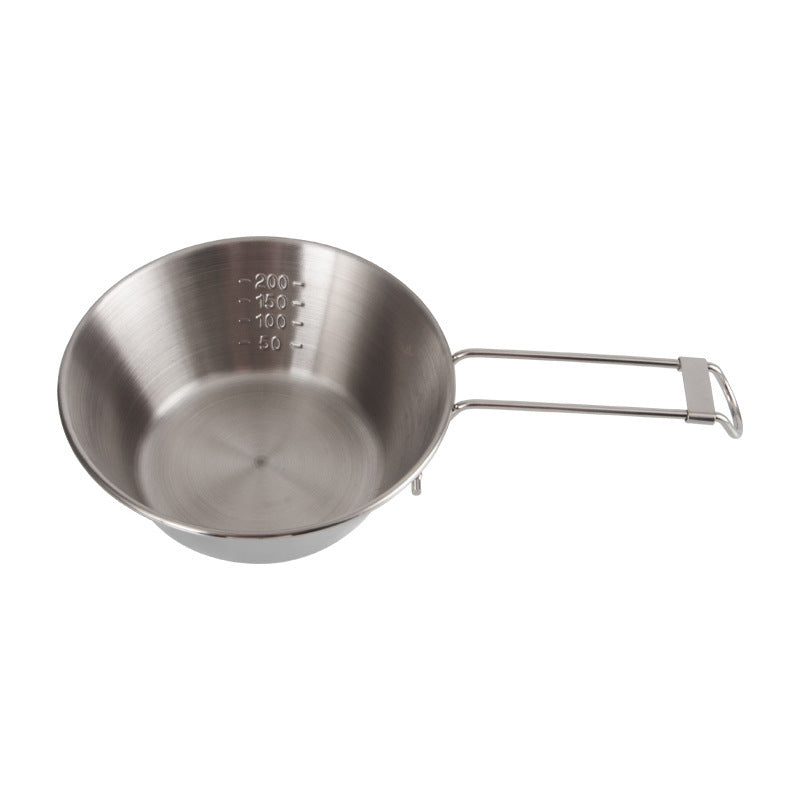 Outdoor Stainless Steel Folding Bowl
