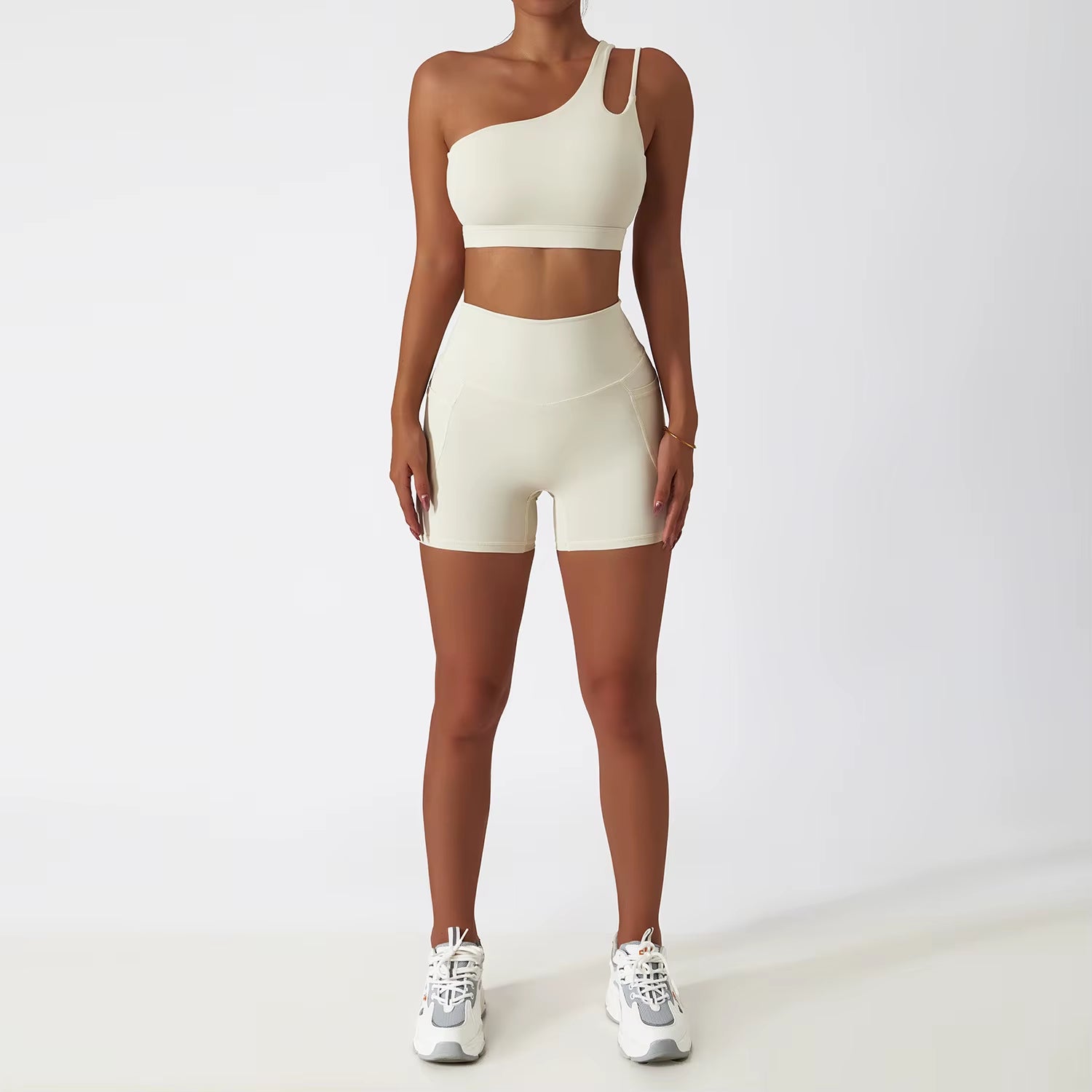 White Yoga Sets Women Sport Femme Rib Activewear Set Girls Seamless Fitness Suit Workout Clothes Athletic Wear Seamless Gym Set