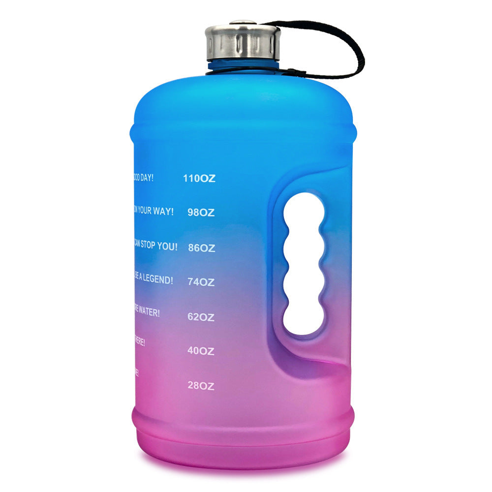 2.2L Sports Bottle Gradient Plastic Gym Large Capacity