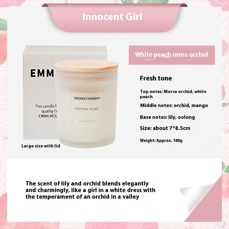 Elegant Scented Candles with Wooden Lids for Home Decor