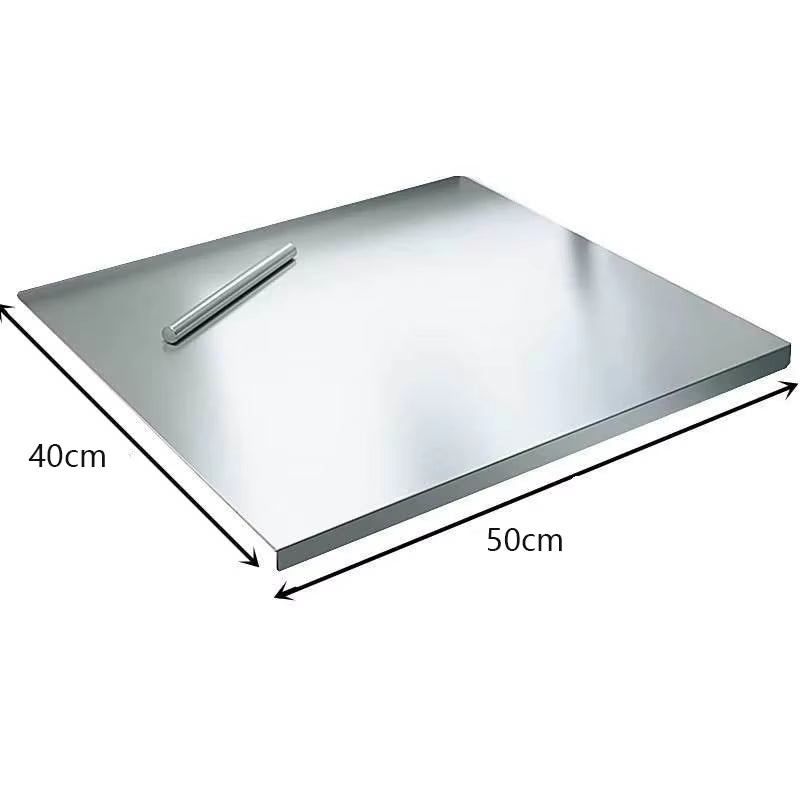 Light Top Stainless Steel Cutting Board Food Grade Heavy Duty Chopping Boards Anti-Slip Boards