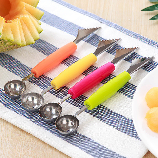 2-in-1 Melon & Fruit Baller Kitchen Fruit Sculpting Tool