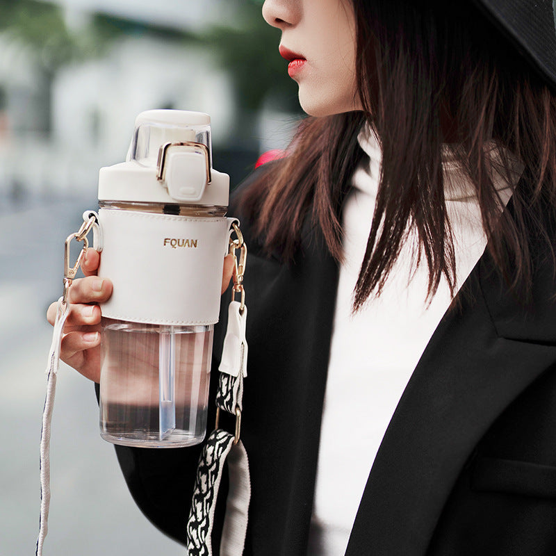 Stylish Ombre Hydration Tracker Bottle for Fitness