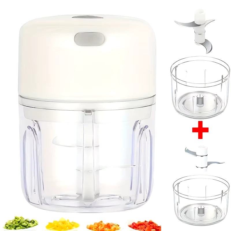100/250ML Portable Electric Garlic Masher Crusher Garlic Chopper USB Food Kitchen Tools