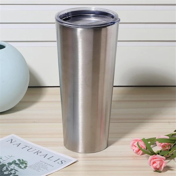 Sleek Stainless Steel Skinny Tumbler with Lid: Hydrate in Style