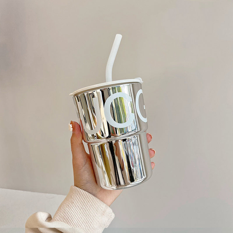 Wind Male And Female Students High Appearance Horizontal Straw Tumbler