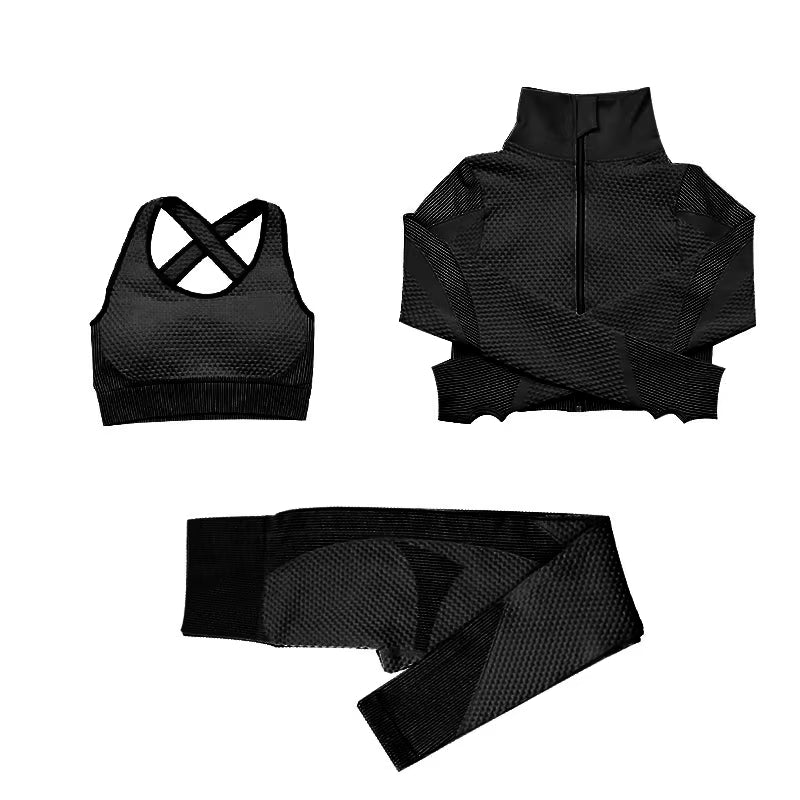 Seamless Fitness Suit Set for Women
