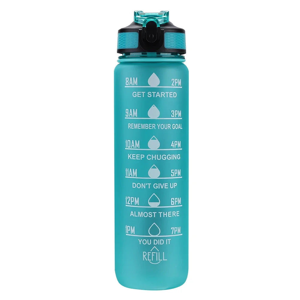 1 Liter Water Bottle Leakproof Bottles Drinking Outdoor Travel Gym Fitness