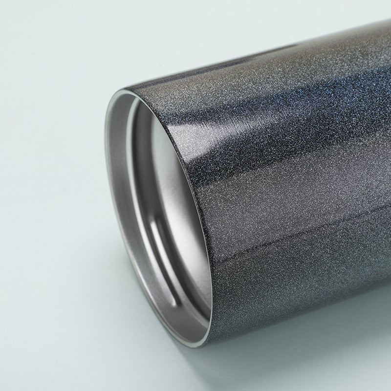 Stainless Steel Insulated Can Cooler with Dual Lid