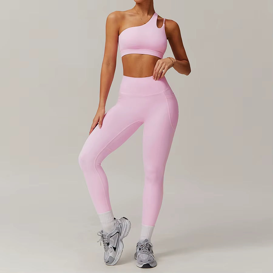 White Yoga Sets Women Sport Femme Rib Activewear Set Girls Seamless Fitness Suit Workout Clothes Athletic Wear Seamless Gym Set
