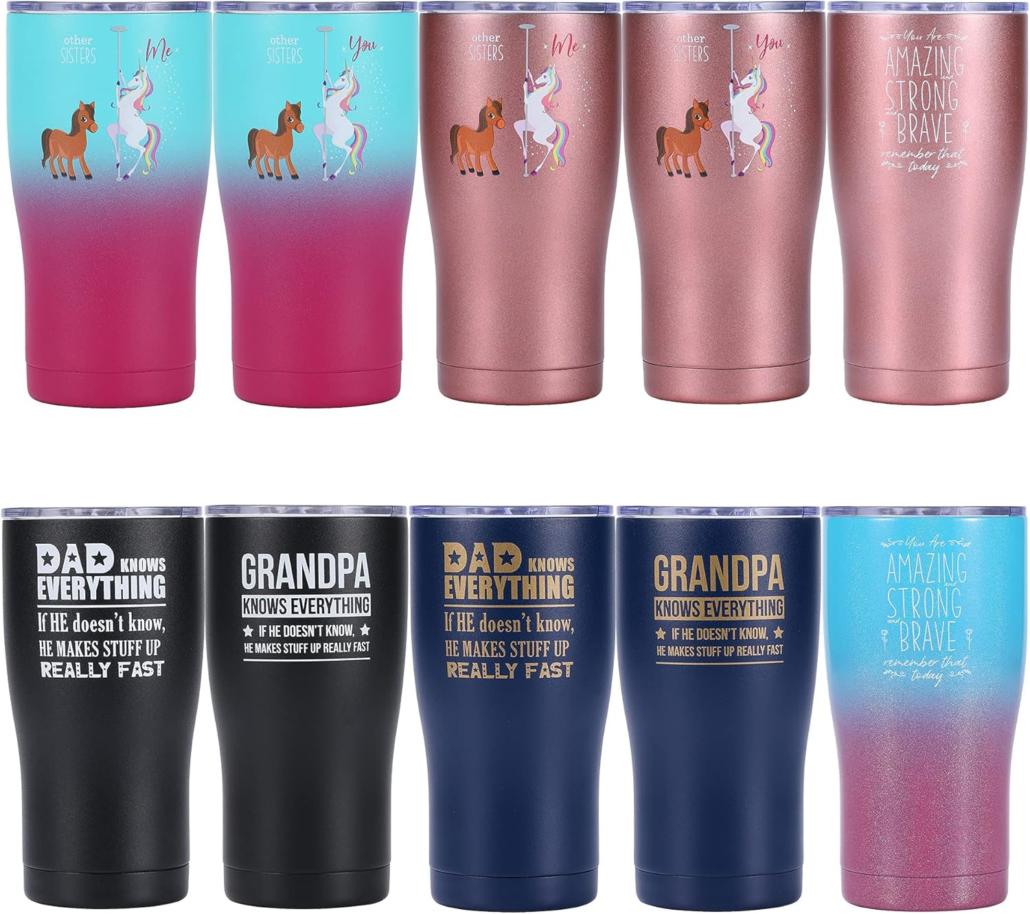 Grandpa Knows Everything, Grandpa Birthday, Best Grandpa Tumbler 20Oz (Black)