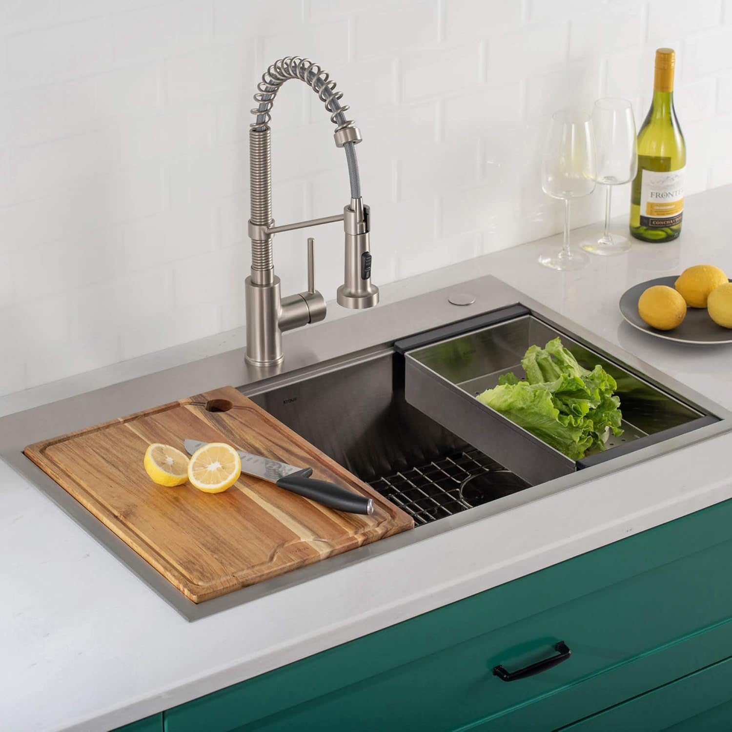 Stainless Steel Colander for Workstation Kitchen Sink, CS-6