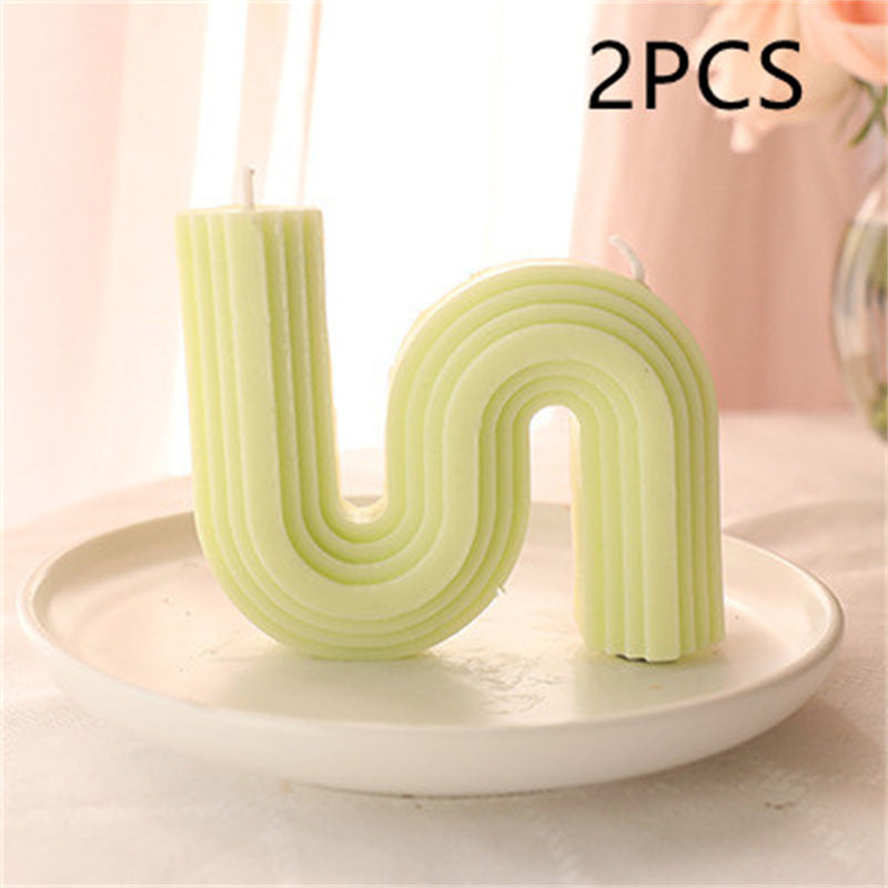 Modern Wavy Arch Scented Candle