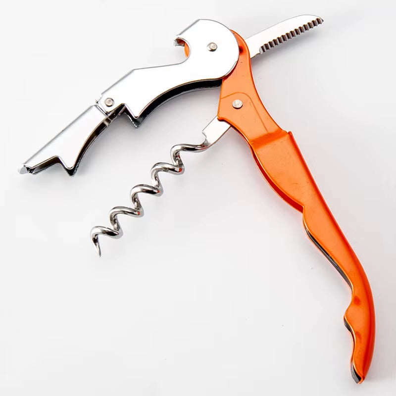 Stainless Steel Red Wine Beer Bottle Opener Cork Screw Multi Function Seahorse Safe Cut Can Kitchen Bar Tools