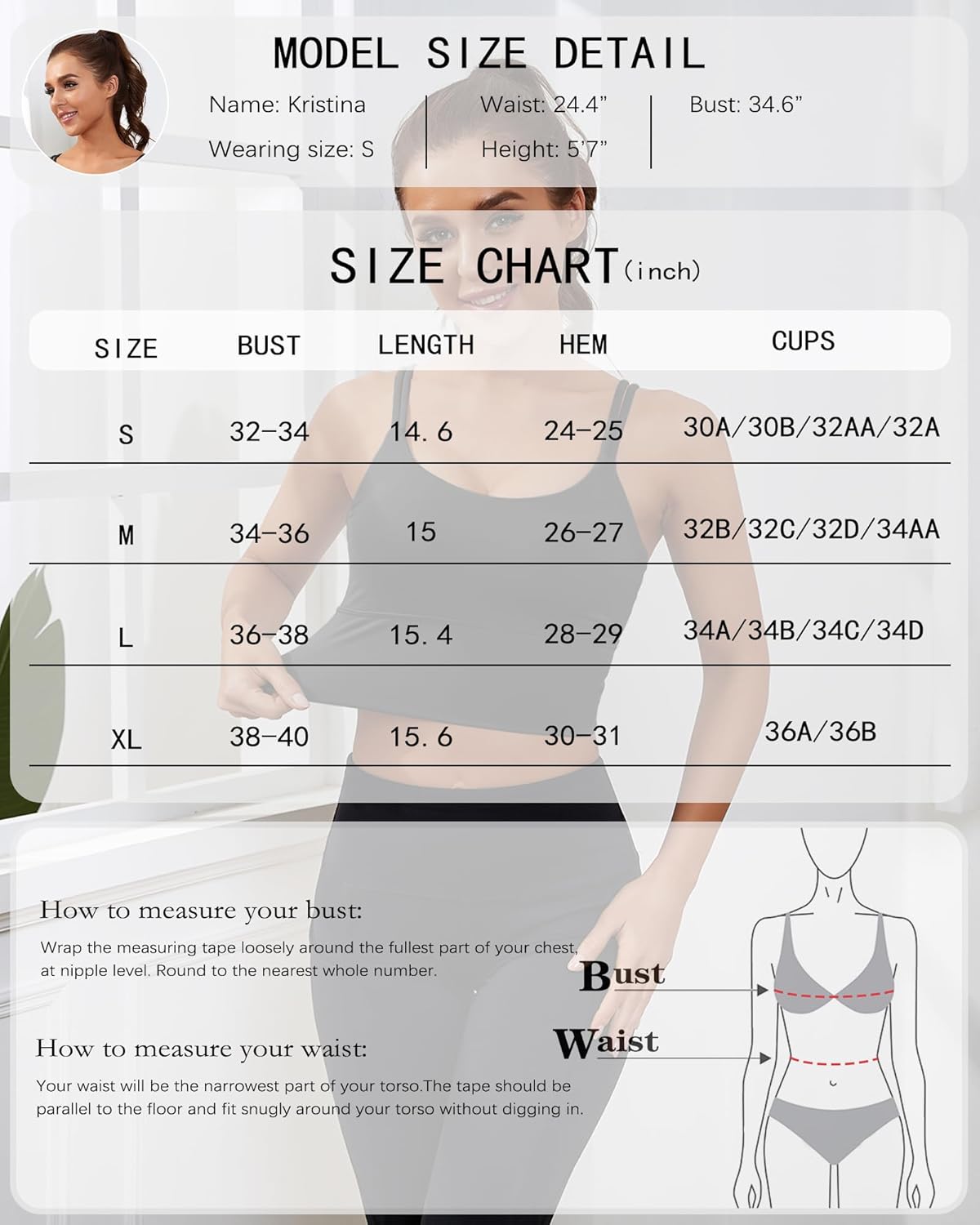 Women High Support Longline Fitness Top