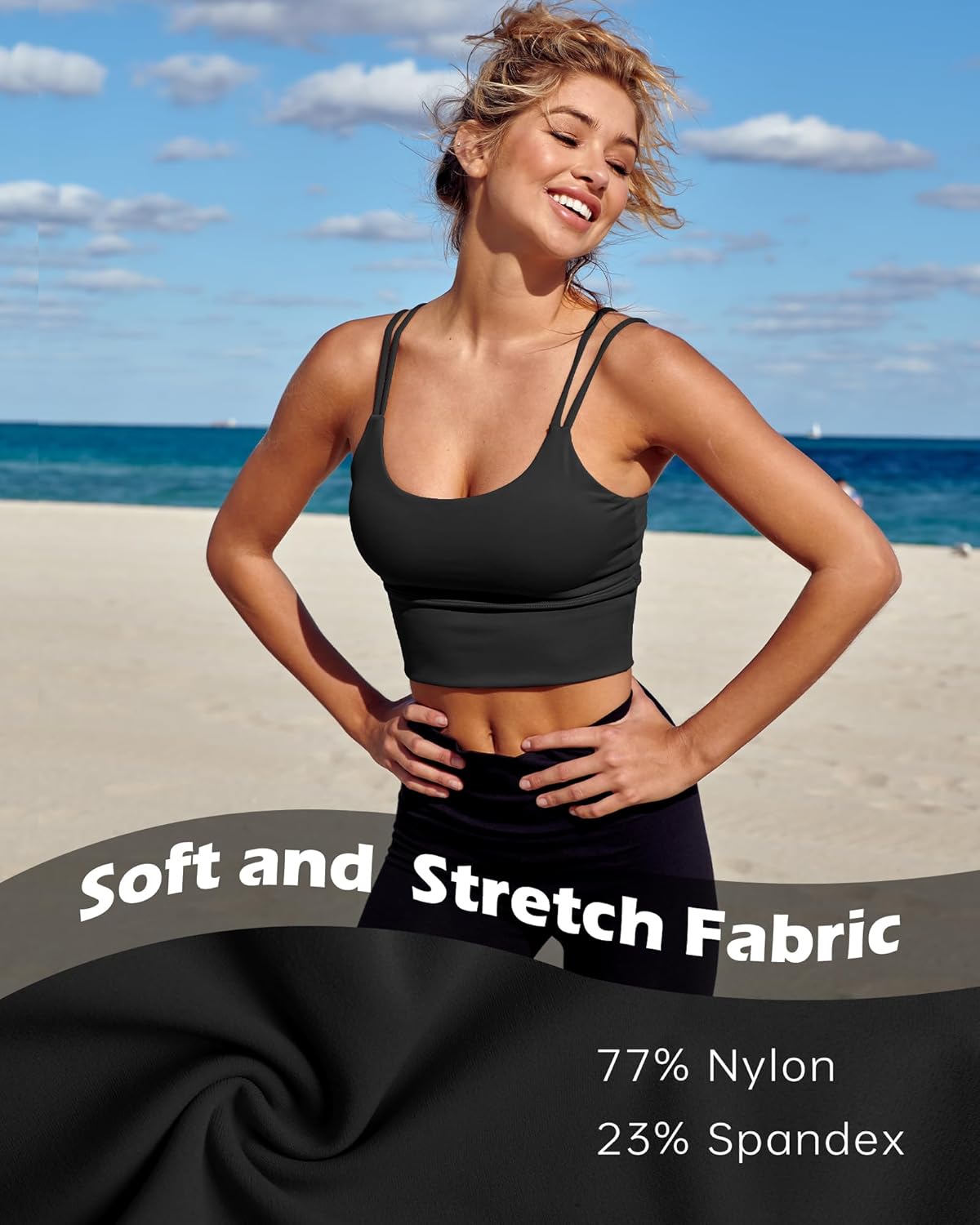 Women High Support Longline Fitness Top