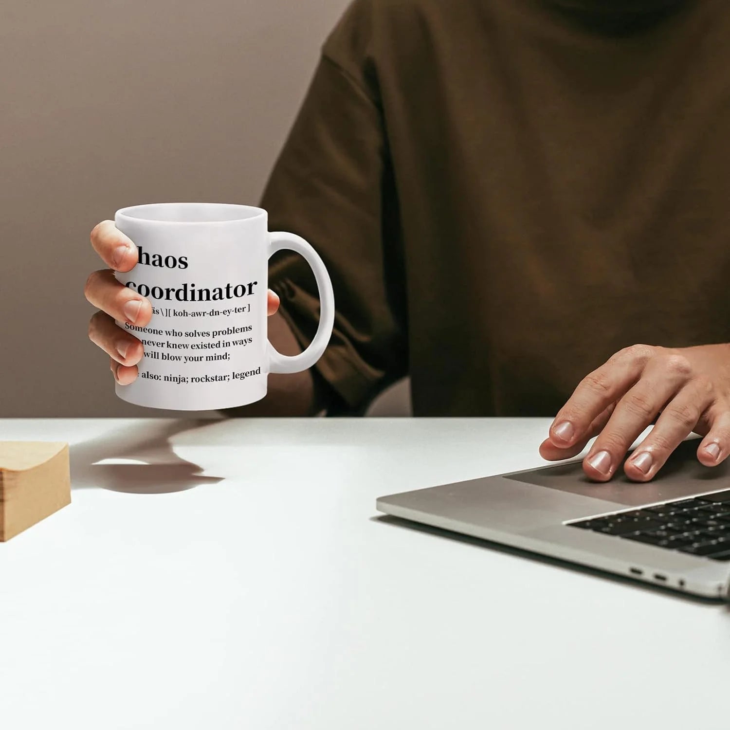 Chaos Coordinator Mug, White 11 Fl Oz Coffee Mugs Ceramic Mugs