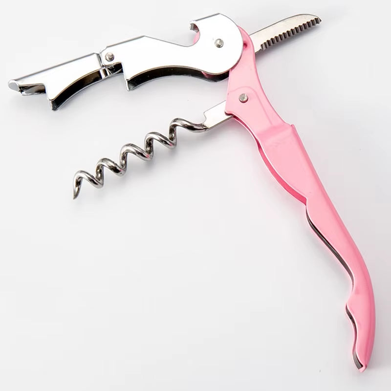 Stainless Steel Red Wine Beer Bottle Opener Cork Screw Multi Function Seahorse Safe Cut Can Kitchen Bar Tools