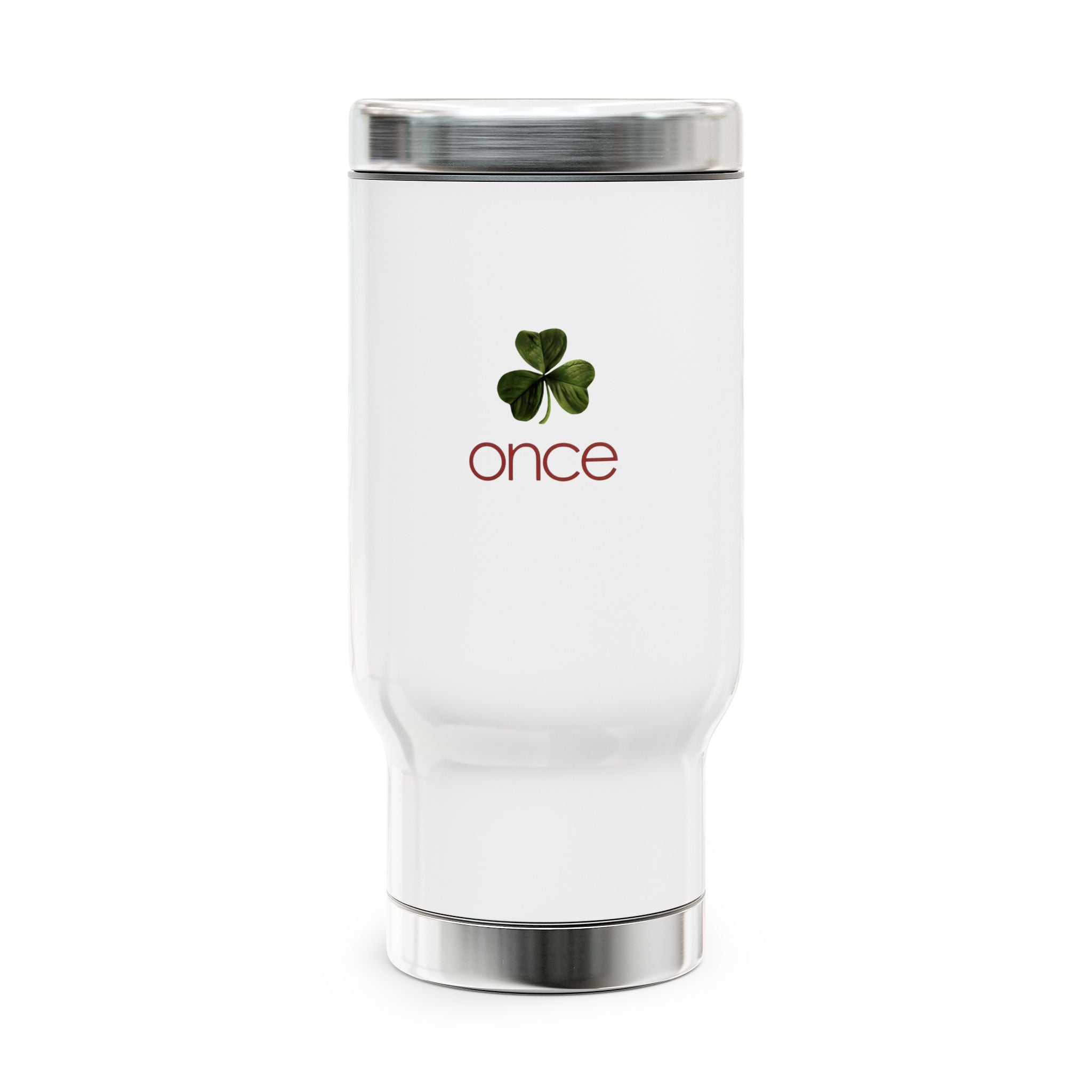 Once Stainless Steel Travel Mug with Handle, 14oz