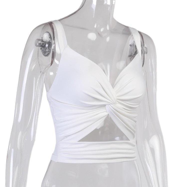 Twist-Front Crop Top