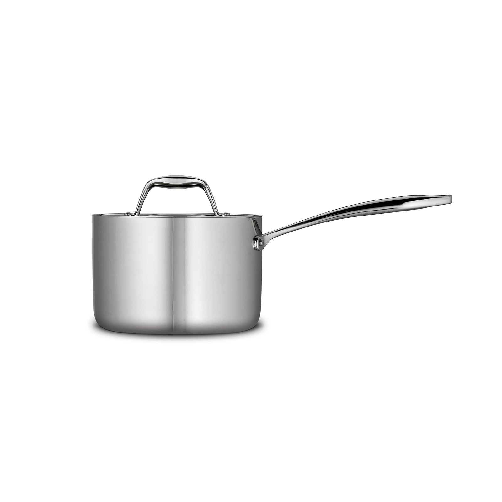 2 Qt Covered Sauce Pan Stainless Steel Tri-Ply Clad