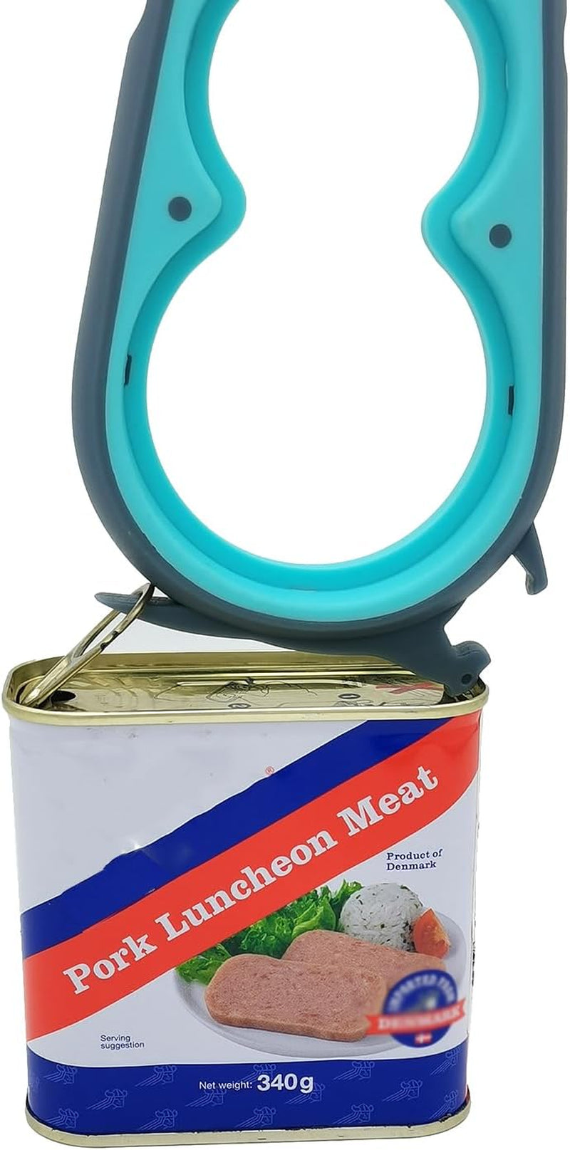 Bottle Opener and Can Opener for Weak Hands with Low Strength, Get Lids off Easily (Blue and Grey)