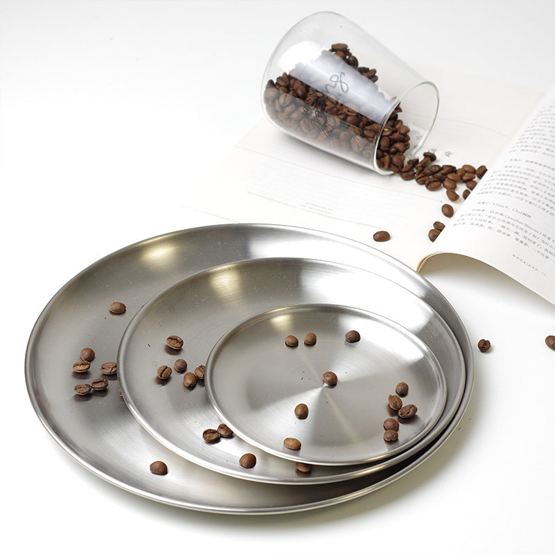 Stainless Steel Tray Frosted Dinner Plate