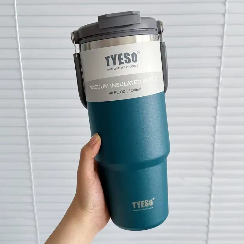 Stainless Steel Double-Layer Insulated Tumbler for Coffee and Cold Drinks