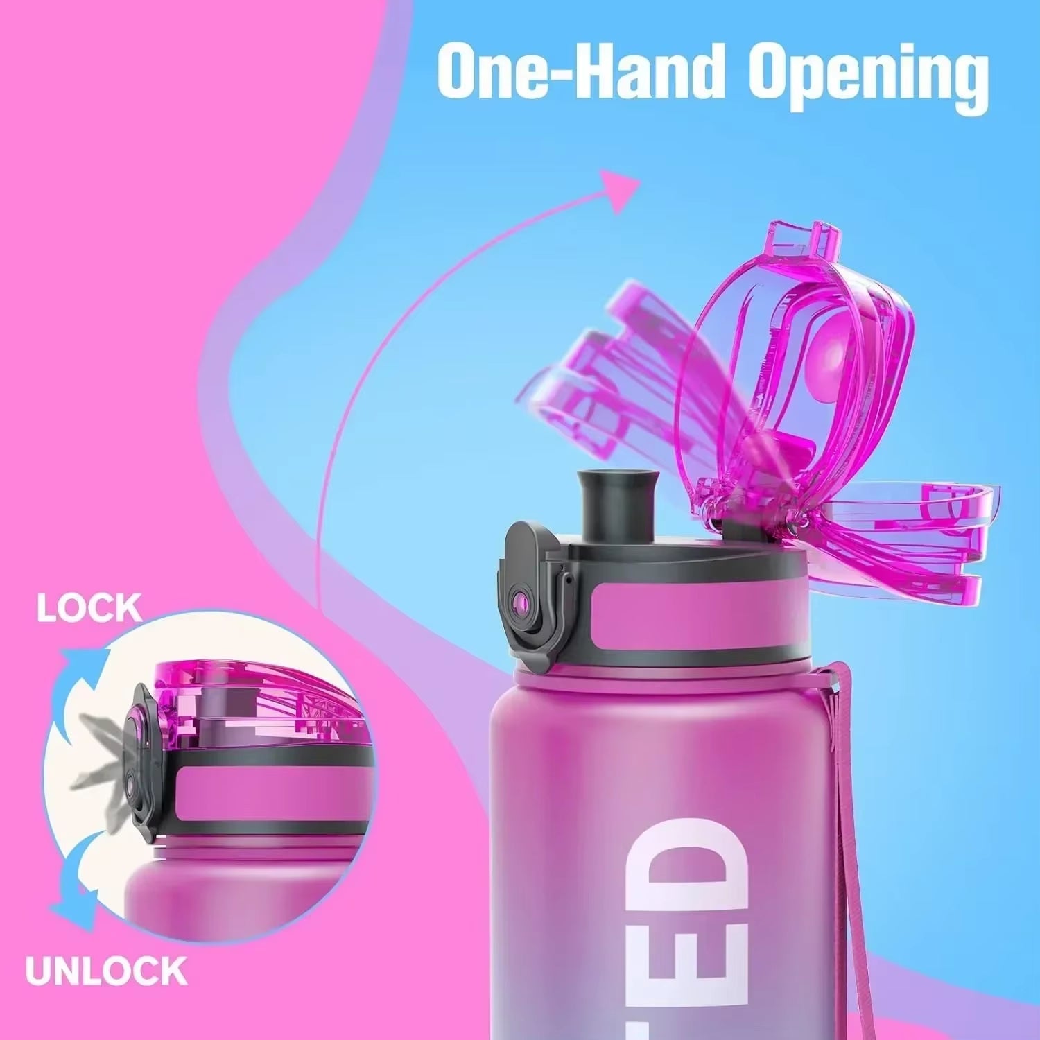 32 oz. Leakproof Water Bottle for Outdoor Sports