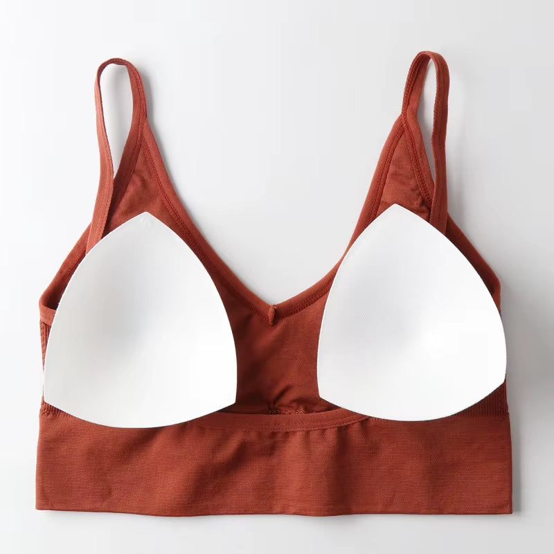 Women Tube Top U Back Crop Top Push up Bandeau Bra Sexy Lingerie Seamless Underwear Sport Top Fitness Brassiere