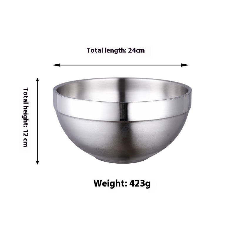 Stainless Steel Fruit And Vegetable Salad Bowl