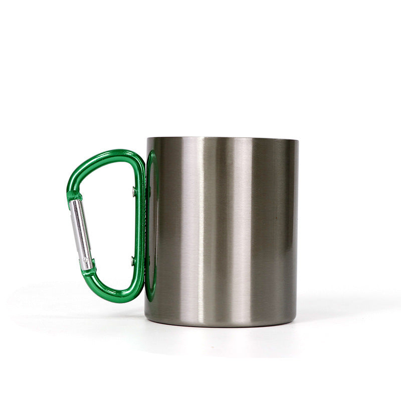 Stainless Steel Carabiner Mug: Clip and Sip On the Go!